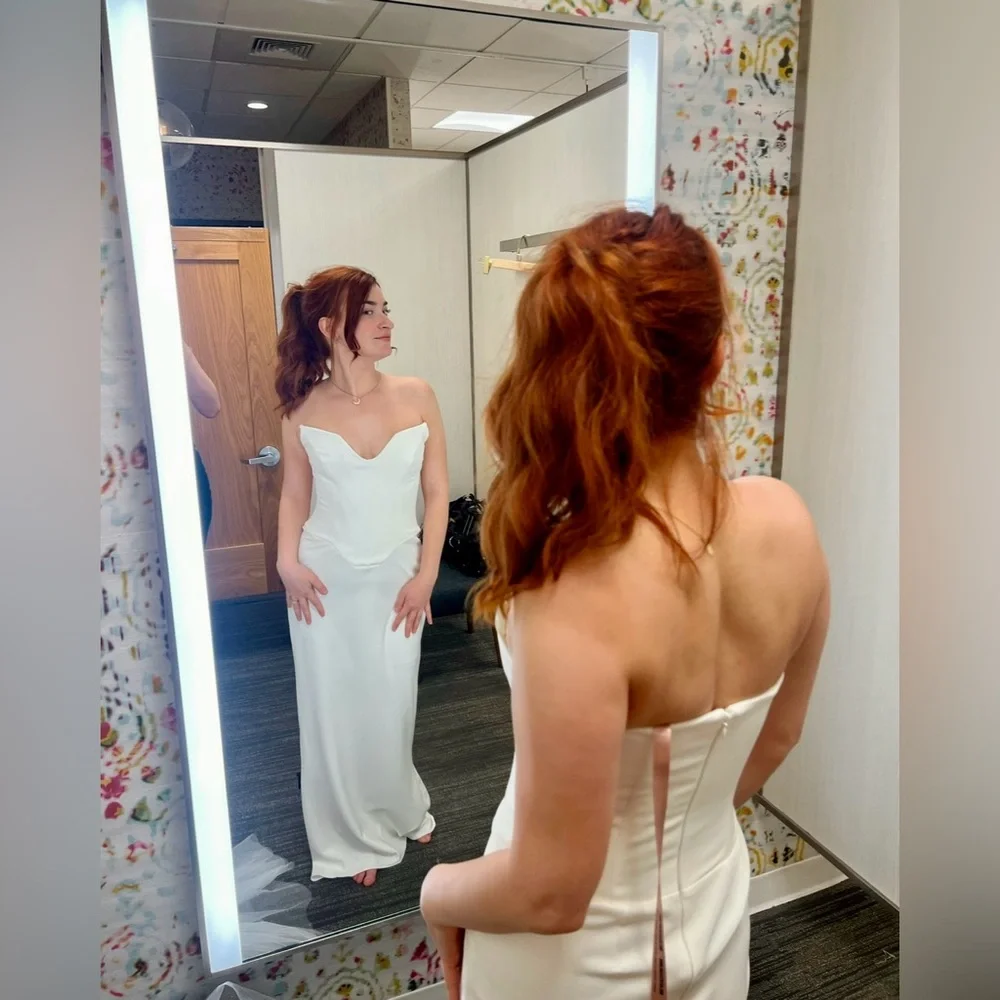 House of CB Tamara Ivory Strapless Corset Dress - Picture 4 of 9